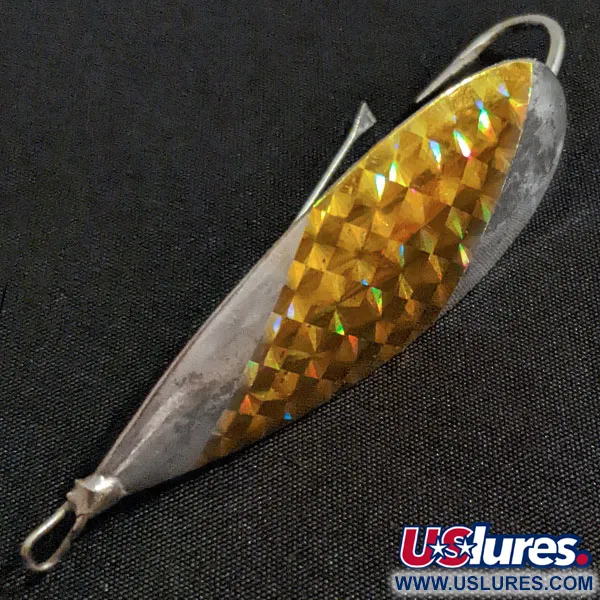 Vintage   Johnson Silver Minnow, 2/5oz silver/gold fishing spoon #18516