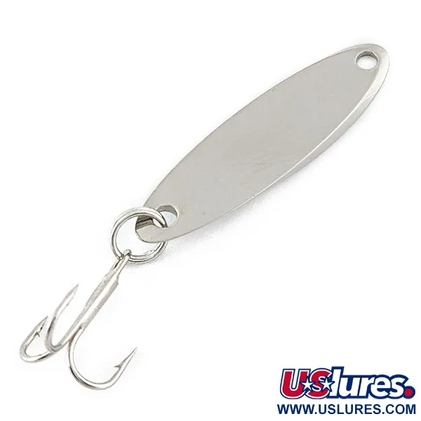 Vintage Acme Kastmaster, 1/8oz nickel/blue fishing spoon #18528