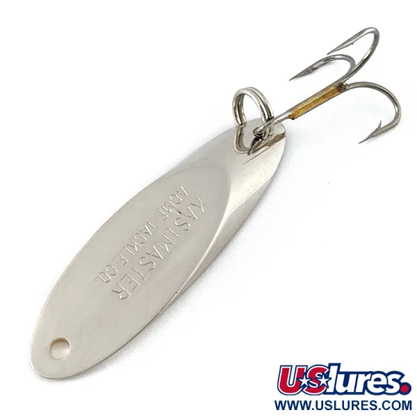 Vintage Acme Kastmaster, 1/2oz nickel fishing spoon #18536