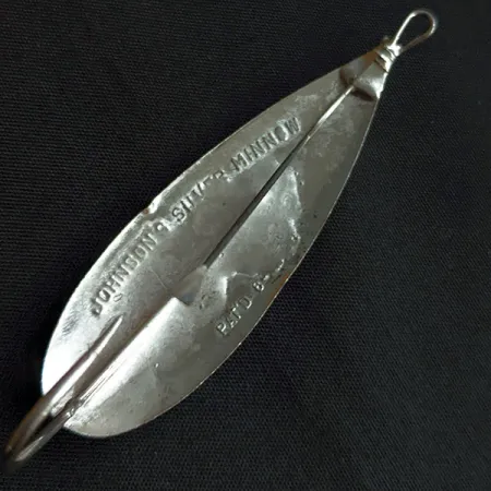 Vintage Johnson Silver Minnow, 1/2oz fishing spoon #18540