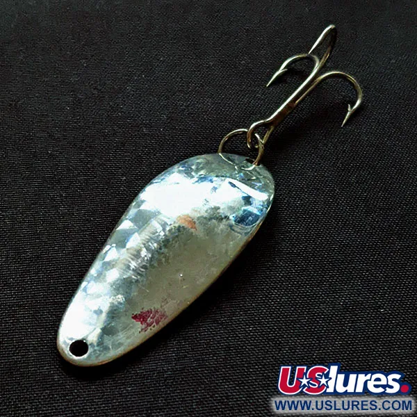 Vintage Johnny Walker Dr.Walker's Johnny REB, 1/3oz silver crystal fishing spoon #18542