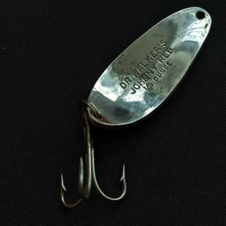 Vintage Johnny Walker Dr.Walker's Johnny REB, 1/3oz silver crystal fishing spoon #18542