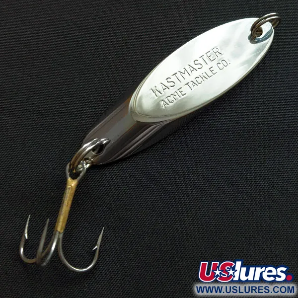 Vintage Acme Kastmaster, 1/2oz nickel fishing spoon #18545