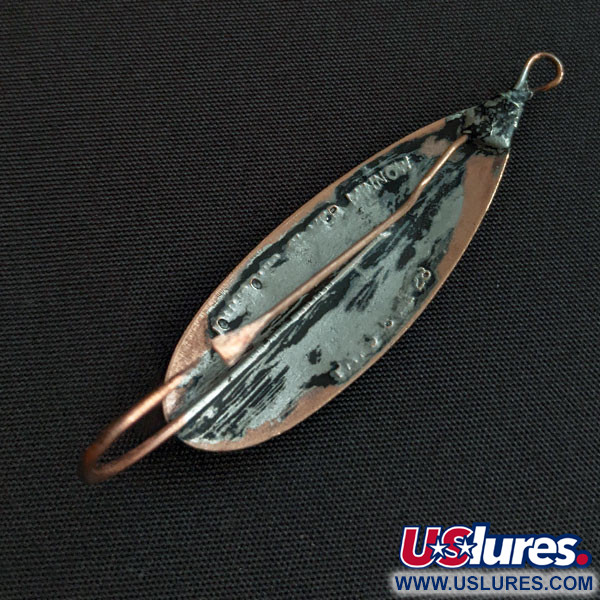 Vintage   Johnson Silver Minnow, 3/16oz copper fishing spoon #18553