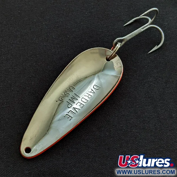 Vintage  Eppinger Dardevle Imp UV, 2/5oz ladybug UV fishing spoon #18560