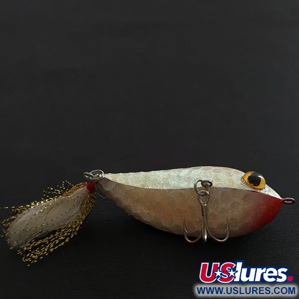 Vintage  Renosky Lures Renegade Crystalina Crippled Shad, 2/5oz pearl fishing lure #18572