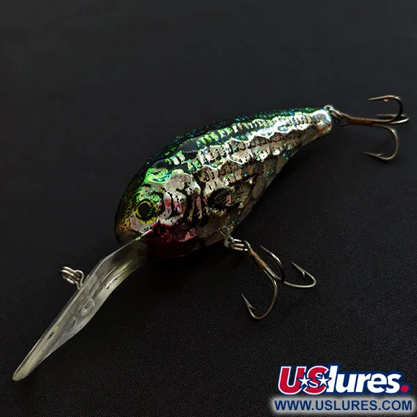 Vintage  Renosky Lures Renosky Deep Dive Honeycomb Silent shad, 1/3oz silver/green fishing lure #19526