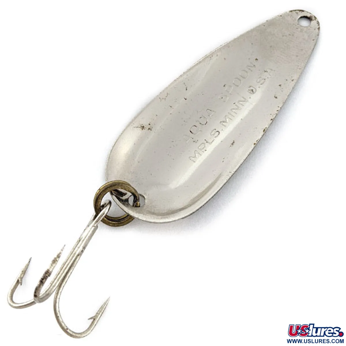 aqua spoon fishing lure minneapolis mn Vintage Nebco Aqua spoon, 1/3oz black/white/nickel fishing spoon #18574