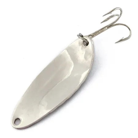 Vintage Acme Little Cleo bubbles, 1/3oz black/nickel/purple fishing spoon #18579