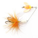 Vintage  Yakima Bait Worden’s Spin N Glo Buzz Tail, 3/16oz white/orange spinning lure #18589