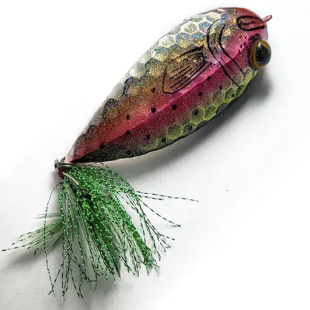 Vintage Renosky Lures Renegade Crystalina Crippled Shad, 2/5oz rainbow trout fishing lure #18808