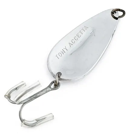 Vintage Tony Accetta 7, 3/4oz nickel fishing spoon #18599