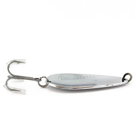 Vintage Tony Accetta 7, 3/4oz nickel fishing spoon #18599