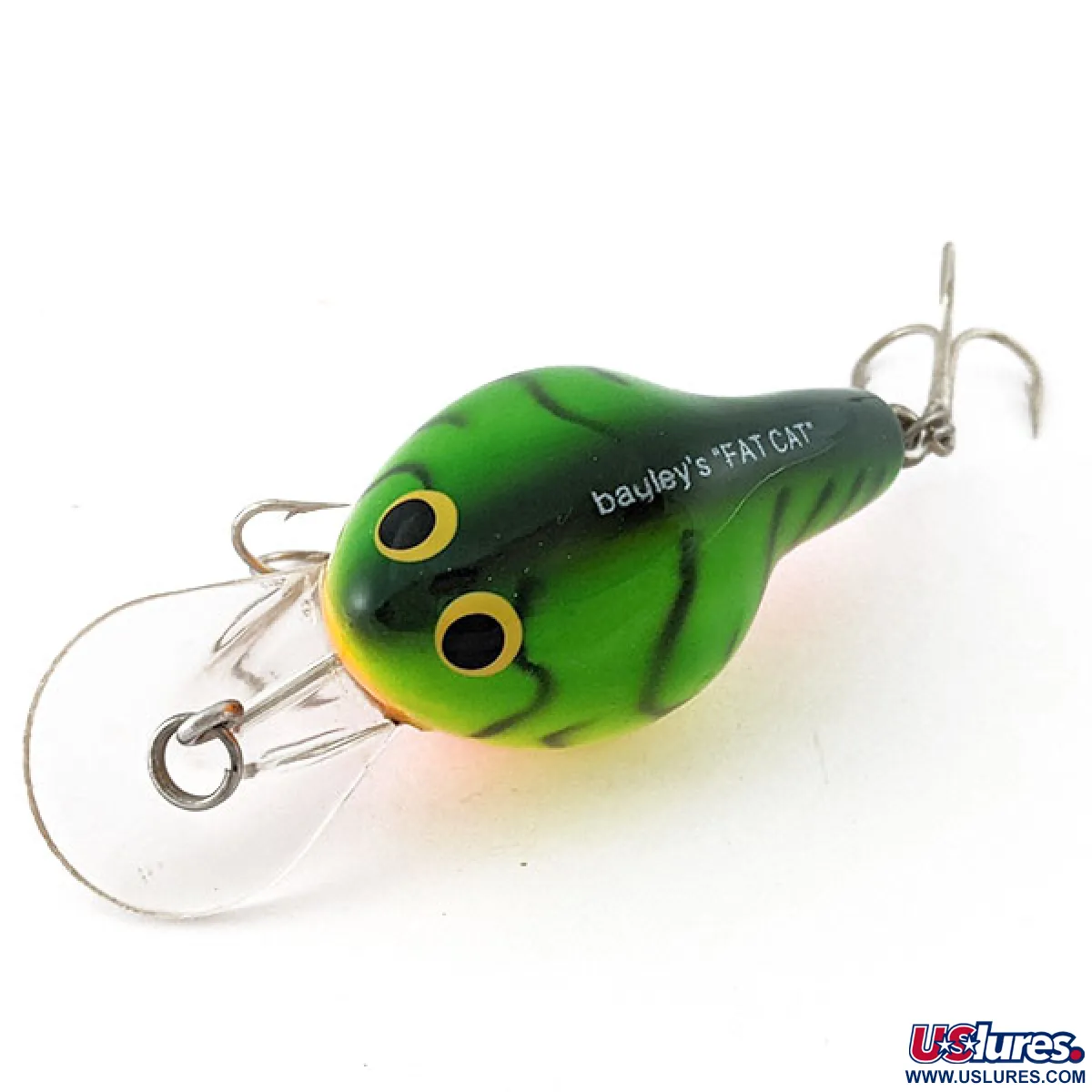 Vintage Bagley Fat Cat DFC2, 1/3oz H69T (hot tiger) fishing lure