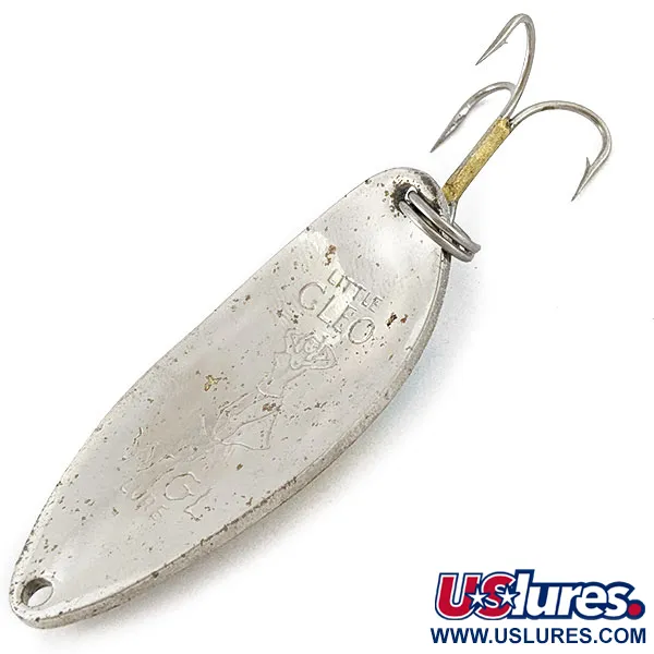 Vintage Seneca Little Cleo (Hula Girl), 1/2oz pearl fishing spoon #18601