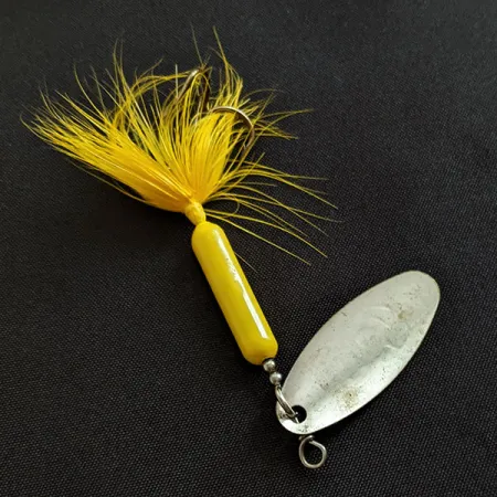 Vintage Yakima Bait Worden’s Original Rooster Tail, 1/4oz silver spinning lure #18610