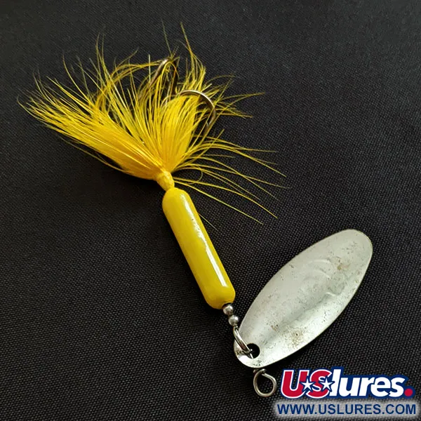 Vintage  Yakima Bait Worden’s Original Rooster Tail, 1/4oz silver spinning lure #18610