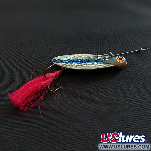 Vintage  Mann's Bait  Mann's Dancer, 1/2oz nickel/blue fishing #18611