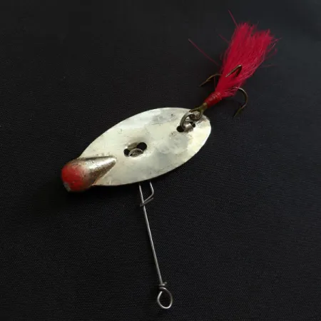 Vintage Mann's Bait  Mann's Dancer, 1/2oz nickel/blue spinning lure #18611