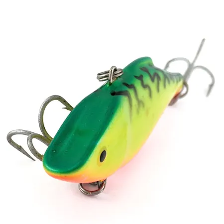 Vintage Rapala Rattl'n RAP RNR-8, 3/4oz FT (Fire Tiger) fishing lure #18614