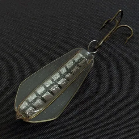 Vintage Lofty's Lures Lofty's Cobra, 3/16oz silver/red fishing spoon #18865