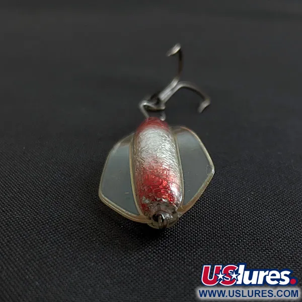 Vintage Lofty's Lures Lofty's Cobra, 3/16oz silver/red fishing spoon #18667