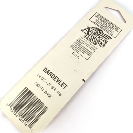 Eppinger Dardevle Dardevlet (1990s), 3/4oz red devle fishing spoon #18624