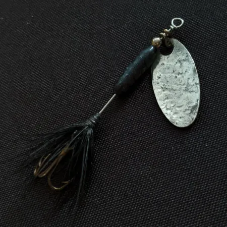 Vintage Renosky Lures Swiss Swing 0, 1/16oz nickel spinning lure #18635