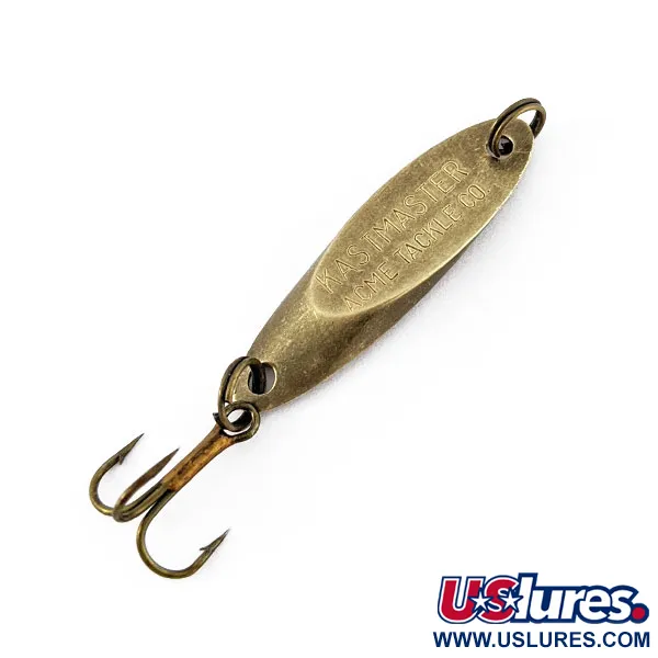 Vintage Acme Kastmaster, 1/8oz brass fishing spoon #18636