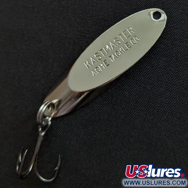 Vintage Acme Kastmaster, 1/4oz nickel fishing spoon #18642