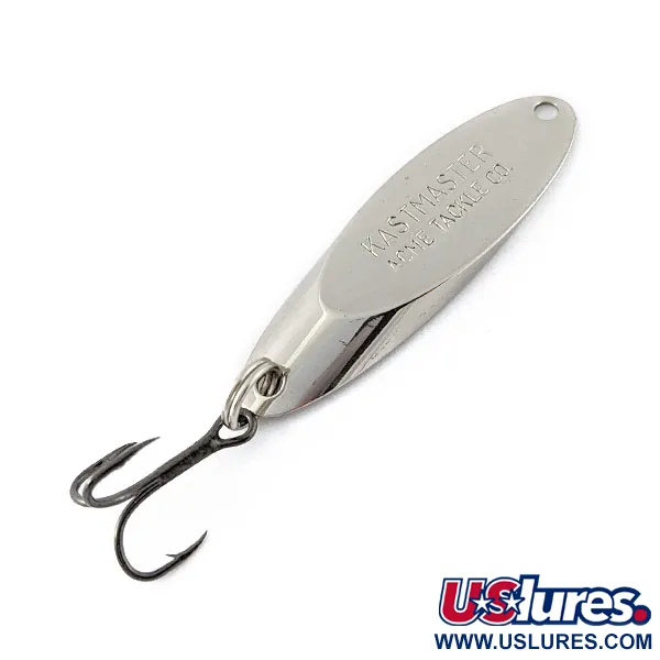 Vintage Acme Kastmaster, 1/4oz nickel fishing spoon #18642
