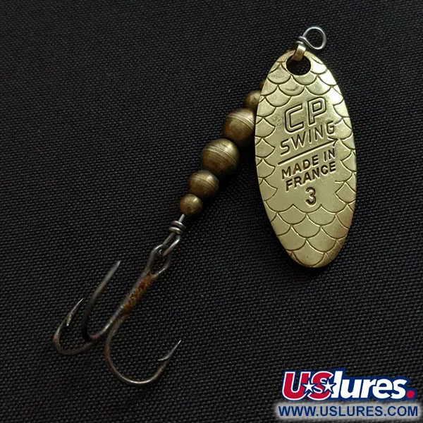 Vintage   C.P. Swing 3, 1/8oz gold spinning lure #18647