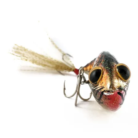 Vintage Renosky Lures Renegade Crystalina Crippled Shad, 2/5oz brown fishing lure #18654