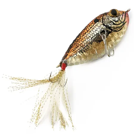 Vintage Renosky Lures Renegade Crystalina Crippled Shad, 2/5oz brown fishing lure #18654