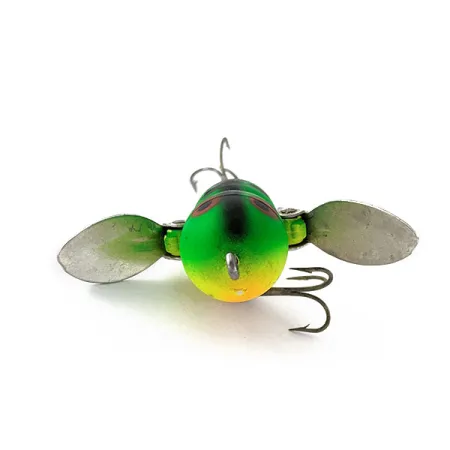 Vintage Heddon Tiny Crazy Crawler, 1/4oz Fire tiger fishing lure #21519