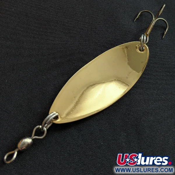 Vintage Prime Lures Glory Spoon, 1/2oz gold/green fishing spoon #18657
