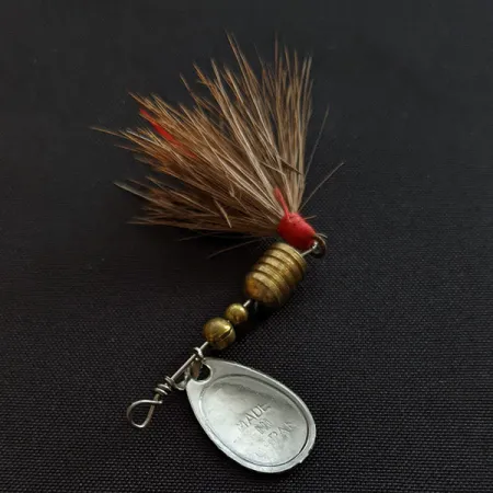 Vintage Other Angler Makes Fish Mad, 3/32oz nickel spinning lure #18659