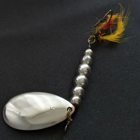 Vintage LUXON Luxon 5, 2/5oz nickel spinning lure #18660