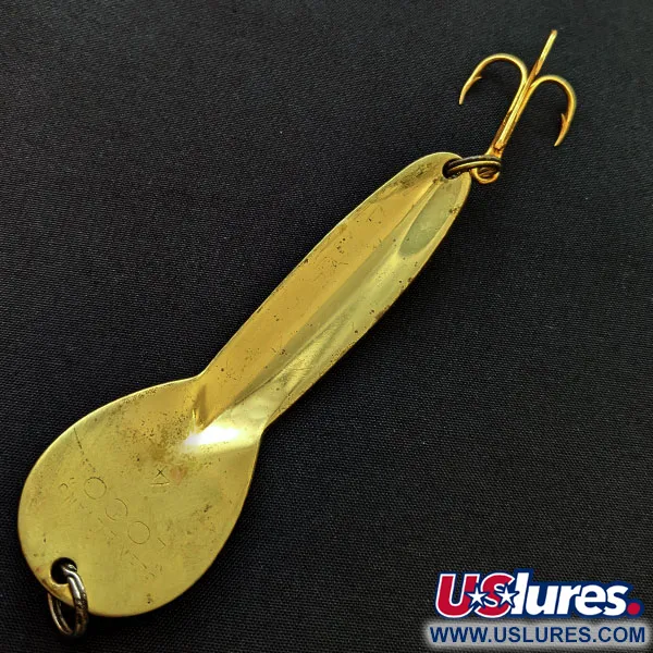 Vintage Glen Evans Loco 4, 3/4oz gold fishing spoon #18670