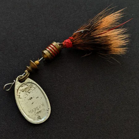 Vintage Mepps AGLIA 1 dressed, 1/8oz silver spinning lure #18676