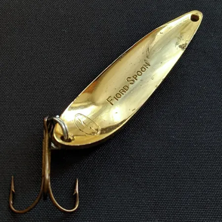 Vintage Acme Fiord Spoon, 2/5oz gold fishing spoon #18681