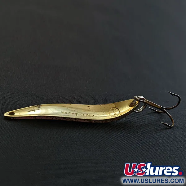 Vintage Acme Fiord Spoon, 2/5oz gold fishing spoon #18681