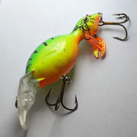 Vintage Renosky Lures Guido's Double Image, 1/3oz Fire tiger fishing lure #22725