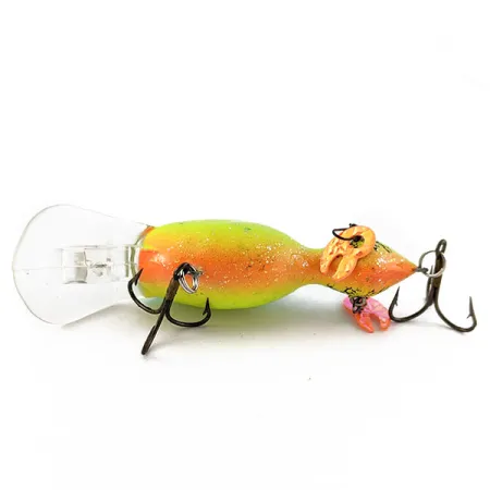 Vintage Renosky Lures Guido's Double Image, 1/3oz Fire tiger fishing lure #22725