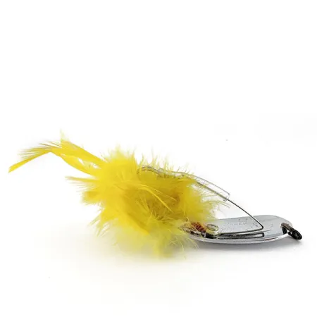 Vintage Tony Accetta HOBO , 2/5oz nickel/yellow fishing spoon #18693