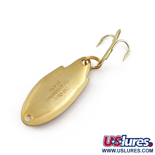 Vintage Acme Thunderbolt, 1/8oz gold fishing spoon #18697