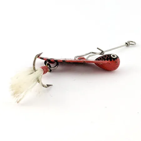 Vintage Mann's Bait  Mann's Dancer, 1/4oz red fishing spoon #18701