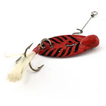 Vintage Mann's Bait  Mann's Dancer, 1/4oz red fishing spoon #18701