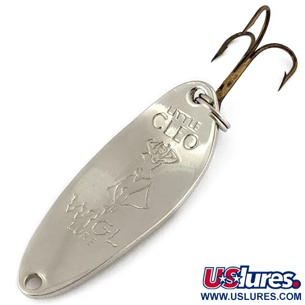 Vintage Seneca Little Cleo (Hula Girl), 1/3oz nickel fishing spoon #18702