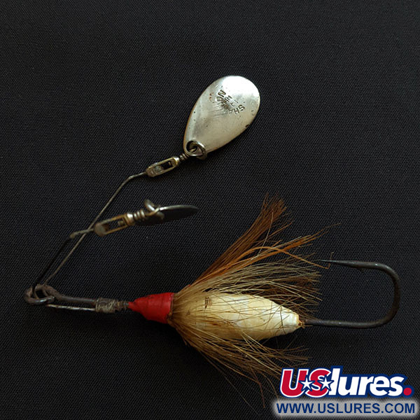Vintage Jamison Co. Shannon Wig L Twin Spin Lure Red/White
